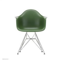 Eames Plastic Armchair (DAR), Verchromt