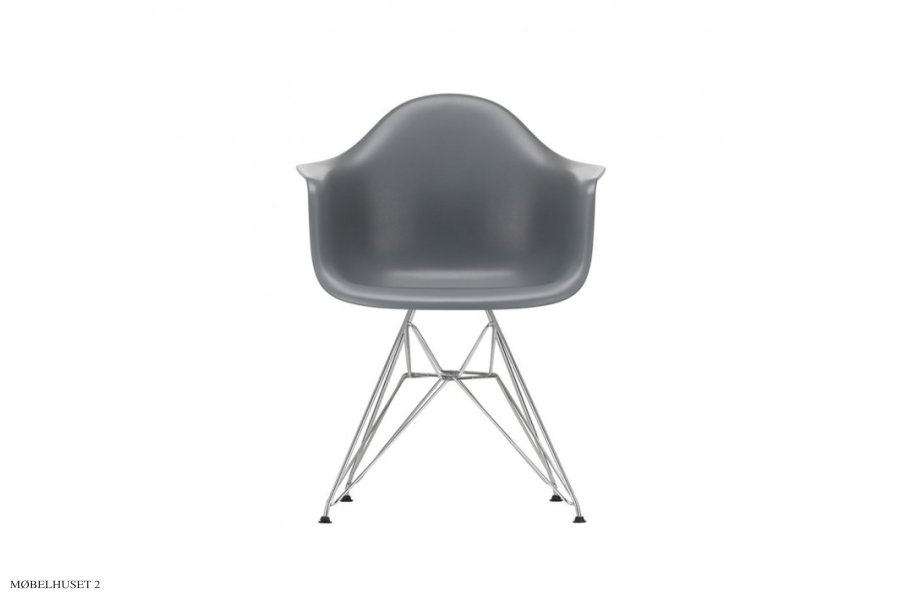 Eames Plastic Armchair (DAR), Verchromt 