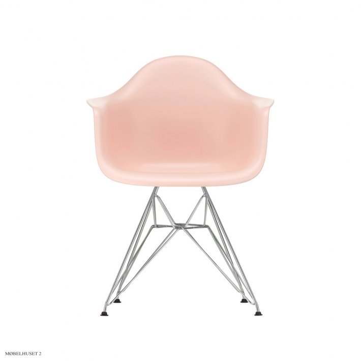 Eames Plastic Armchair (DAR), Verchromt