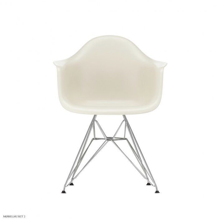 Eames Plastic Armchair (DAR), Verchromt