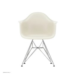 Eames Plastic Armchair (DAR), Verchromt
