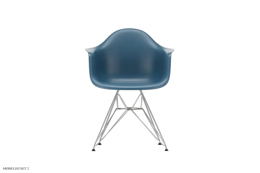 Eames Plastic Armchair (DAR), Verchromt 