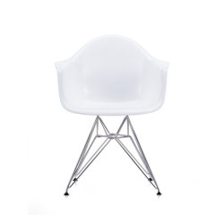Eames Plastic Armchair (DAR), Forkromet