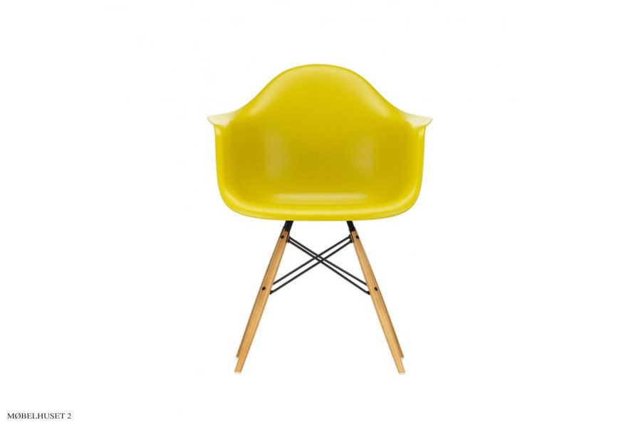 Eames Plastic Armchair (DAW) Mustard/Sennepsgul