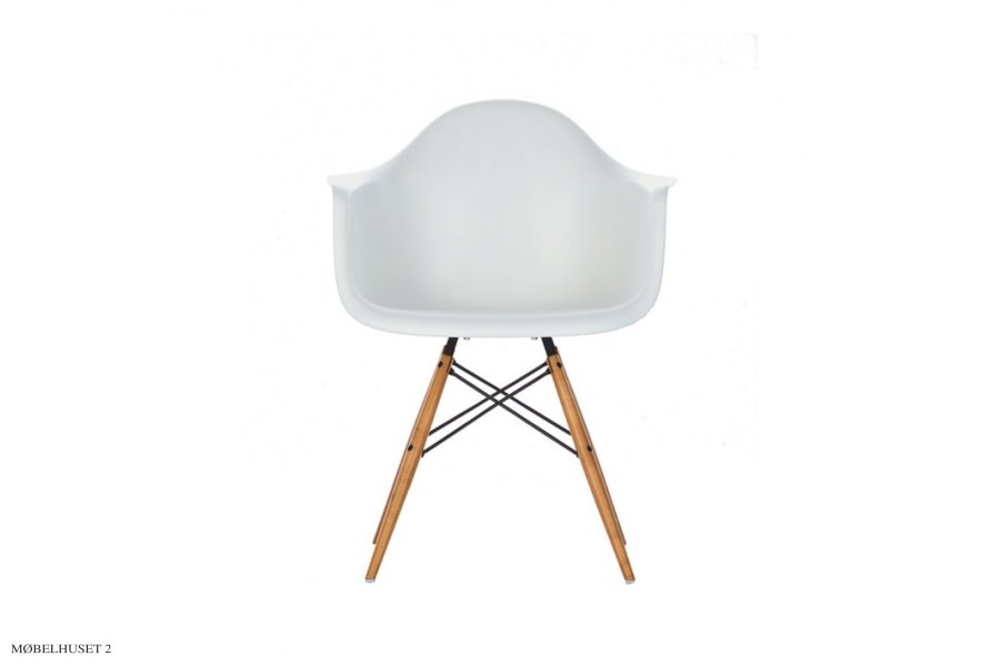 Eames Plastic Armchair (DAW) White/Hvid
