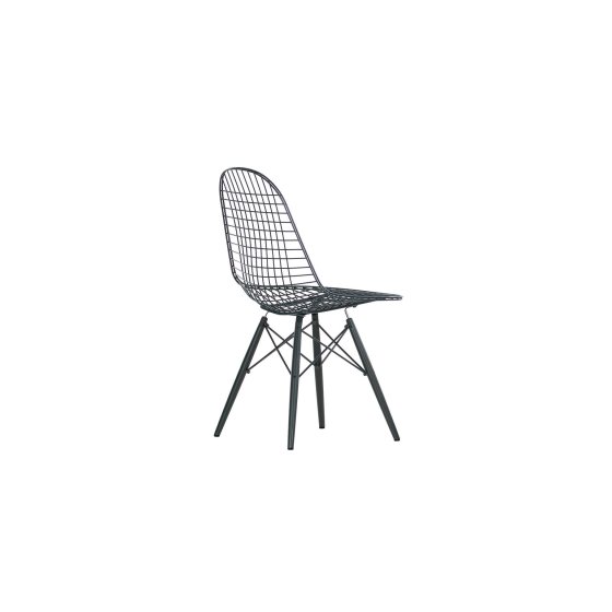 Eames Wire Chair (DKW), Sortbejdset