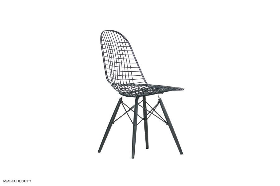 Eames Wire Chair (DKW), Sortbejdset