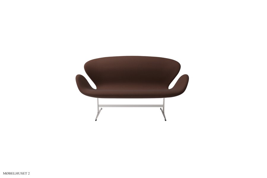 Svanesofa, Christianshavn Stoff | Fritz Hansen  Dark orange 1134