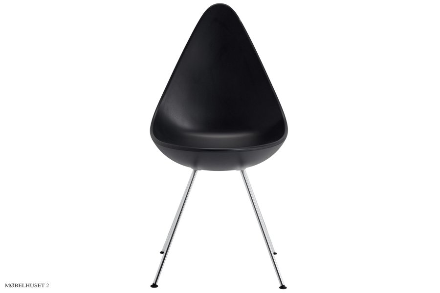 Dr�ben�, Chrom Gestell | Fritz Hansen Schwarz