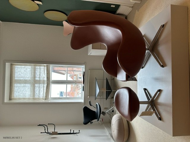 �gget� med skammel i l�der Aura Cognac - Udstillingsmodel