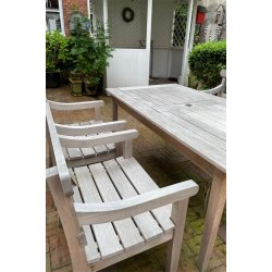 Drachmann-Gartenset: 1 Tisch, 2 St�hle und 1 Bank � Ausstellungsmodell