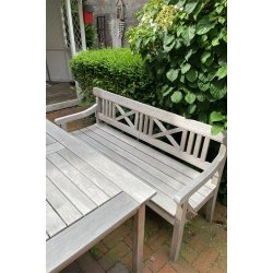 Drachmann-Gartenset: 1 Tisch, 2 St�hle und 1 Bank � Ausstellungsmodell