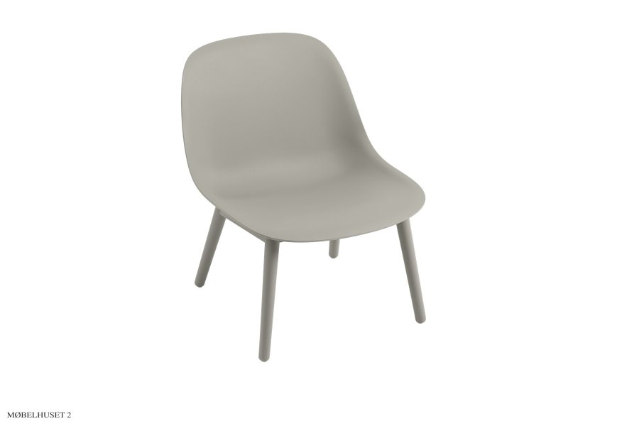 Fiber Lounge Chair Tr&aelig; Grey/Grey