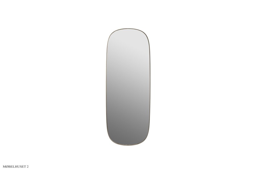 Framed Mirror Taupe/Clear Large