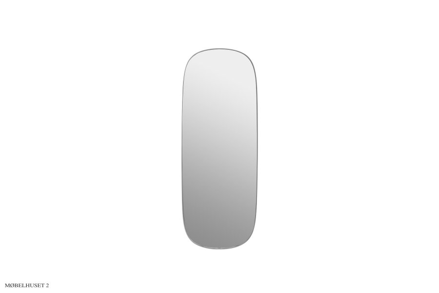 Framed Mirror Grey/Clear Large