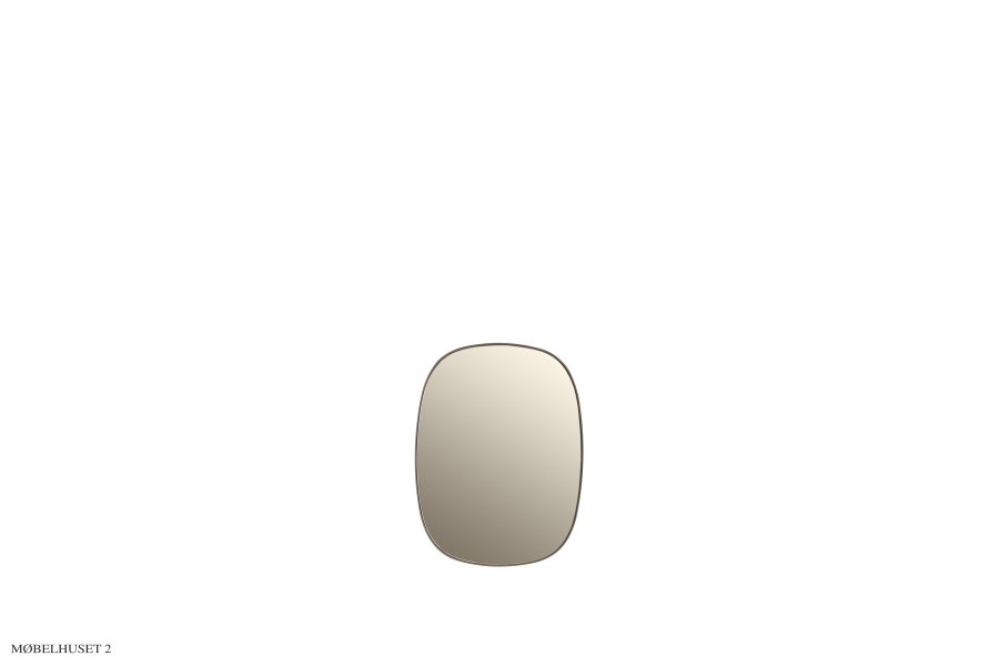 Framed Mirror Taupe/Taupe Small