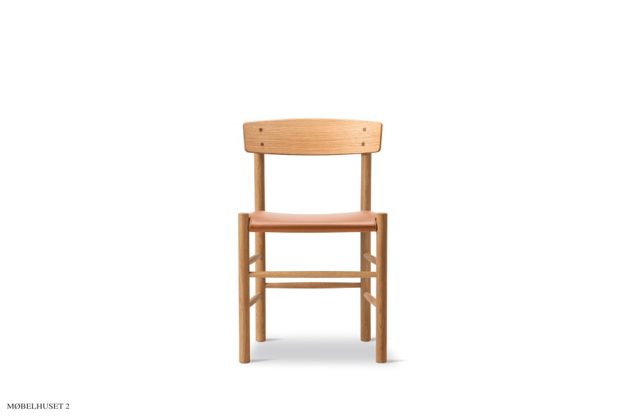 J39 Folkestolen | S�depolstret L&aelig;der Omni 307 Cognac Eg olie