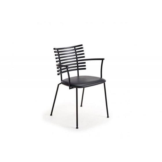 Tiger armstol i sort stel | GM 4106 A