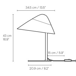 HJW01 | Opala Bordlampe Mini