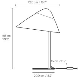 HJW02 | Opala Bordlampe Midi