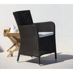 Hampsted havestol m/armln Sort no. 5430 | Udendrs