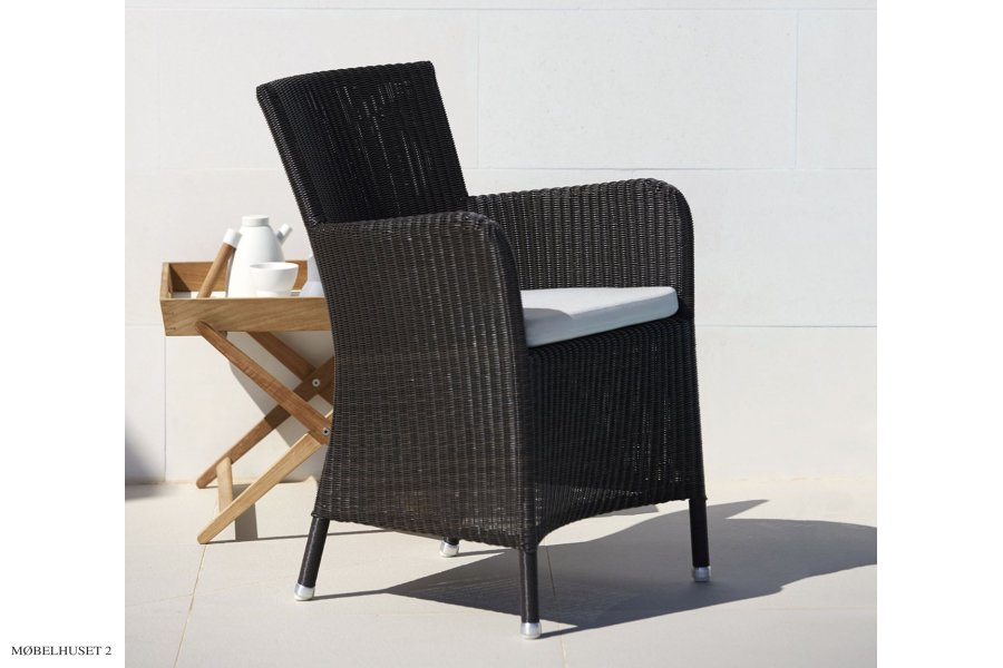 Hampsted Gartenstuhl m/Armlehne Schwarz no. 5430 | Outdoor