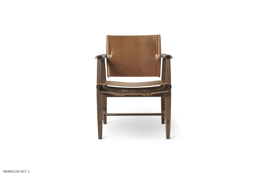 BM1106 Jgerstuhl Walnuss&ouml;l | Kern Leder Cognac