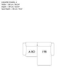 In Situ Modular Sofa, 2-seater