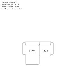 In Situ Modular Sofa, 2-seater