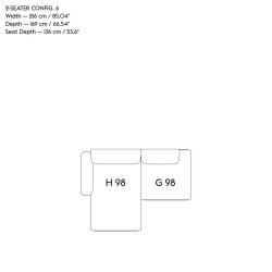 In Situ Modular Sofa, 2-seater