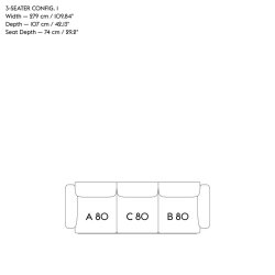In Situ Modular Sofa, 3-seater