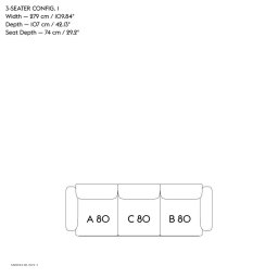 In Situ Modular Sofa, 3-seater