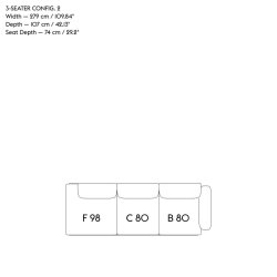 In Situ Modular Sofa, 3-seater