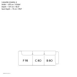 In Situ Modular Sofa, 3-seater
