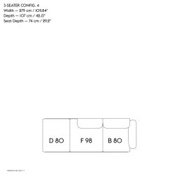 In Situ Modular Sofa, 3-seater