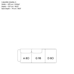 In Situ Modular Sofa, 3-seater