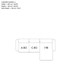 In Situ Modular Sofa, 3-seater