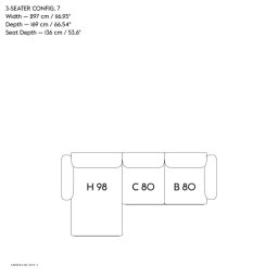 In Situ Modular Sofa, 3-seater
