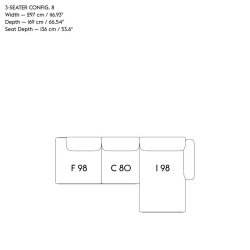 In Situ Modular Sofa, 3-seater