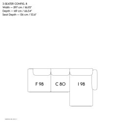 In Situ Modular Sofa, 3-seater