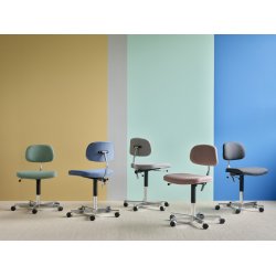 KEVI 2534U Kontorstol I Fuldpolstret I Stof