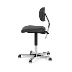 KEVI 2534U Kontorstol I Fuldpolstret I Lder