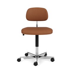 KEVI 2534U Kontorstol I Fuldpolstret I Lder