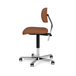 KEVI 2534U Kontorstol I Fuldpolstret I Lder