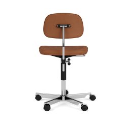 KEVI 2534U Kontorstol I Fuldpolstret I Lder