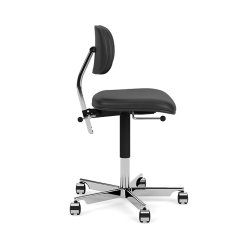 KEVI 2534U Kontorstol I Fuldpolstret I Lder