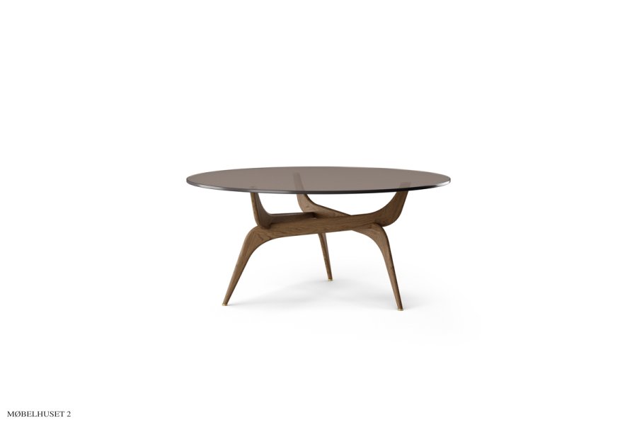 Triiio sofabord | Hans Blling R&oslash;get eg olieret Bronze glas bordplade