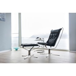 Falcon First Sessel mit Hocker | LK Hjelle