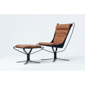 Falcon First Sessel mit Hocker | LK Hjelle