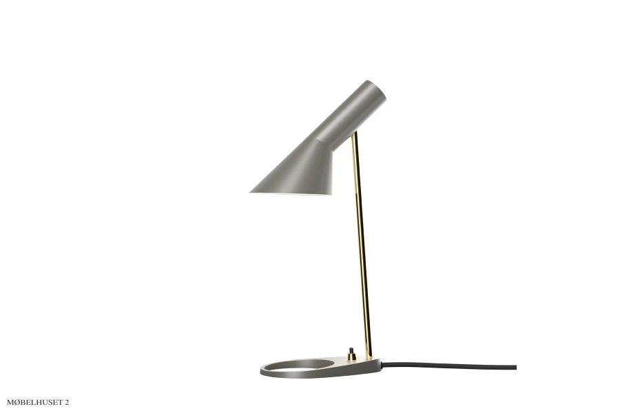 AJ Mini Bordlampe | Messing Warm Grey